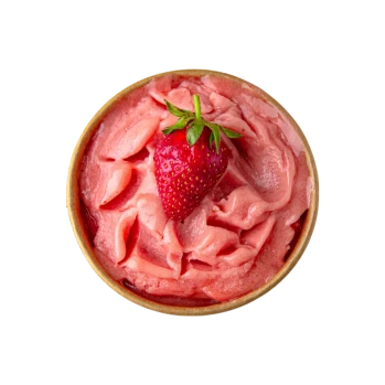 «Strawberry-lychee-kaffir lime» sorbet