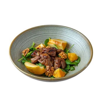 Warm liver salad